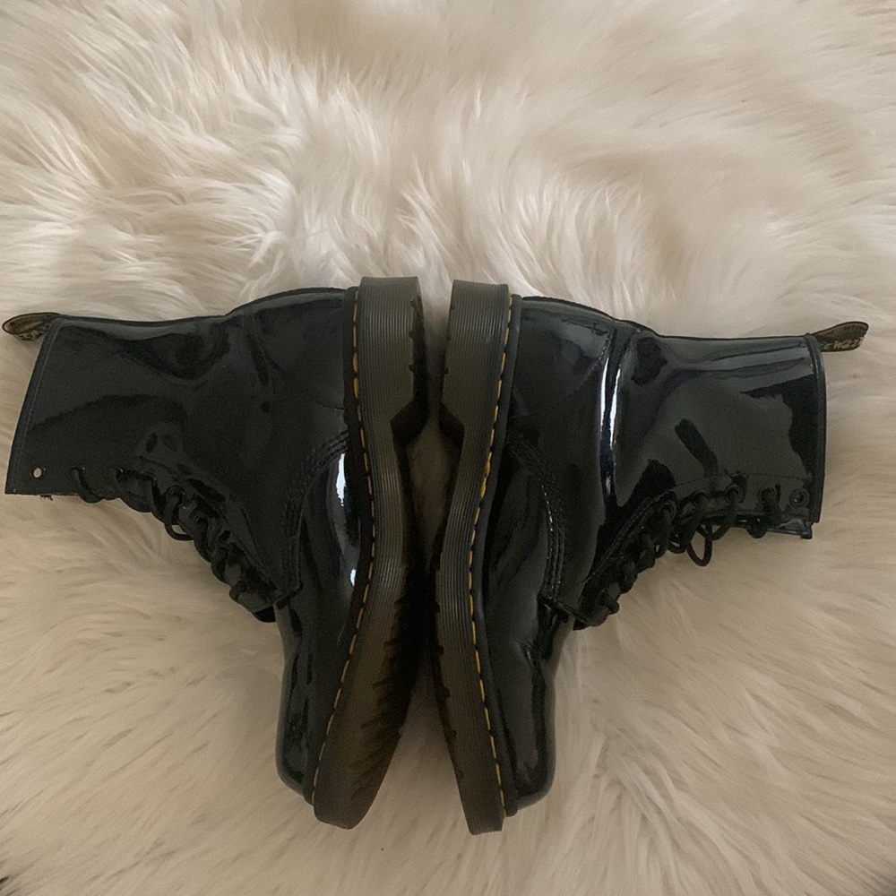 Dr. Martens Black Patent Leather Boots